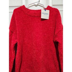 Arizona Jean Company Sweater Ruby Red Girls Size XL 16 Super Soft Pullover New